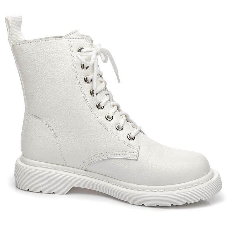 Ellen Black Leather Women Boots - Image 10