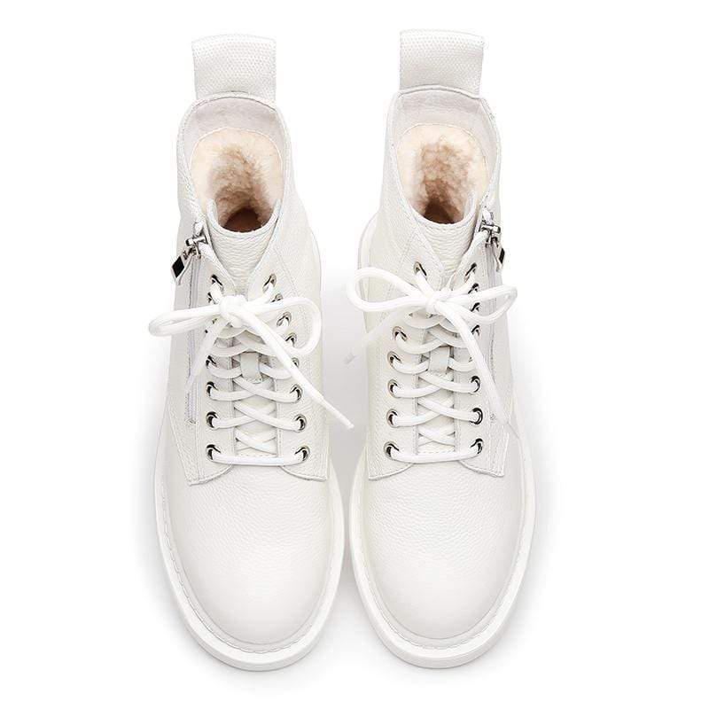 Ellen Black Leather Women Boots - Image 12