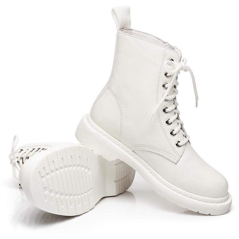 Ellen Black Leather Women Boots - Image 14