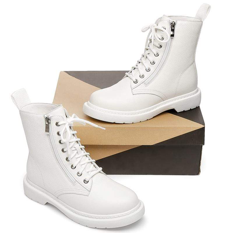 Ellen Black Leather Women Boots - Image 15