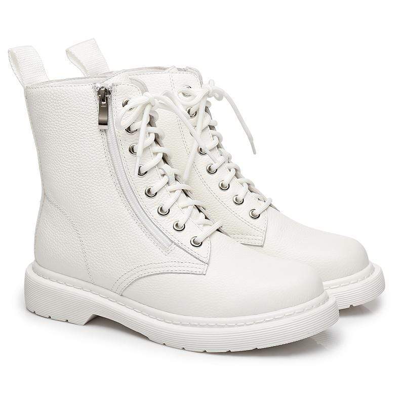 Ellen Black Leather Women Boots - Image 9