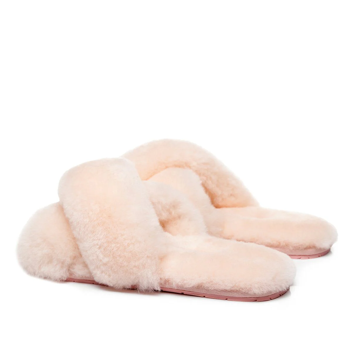 Premium Cross Fluff UGG Slides - Image 15