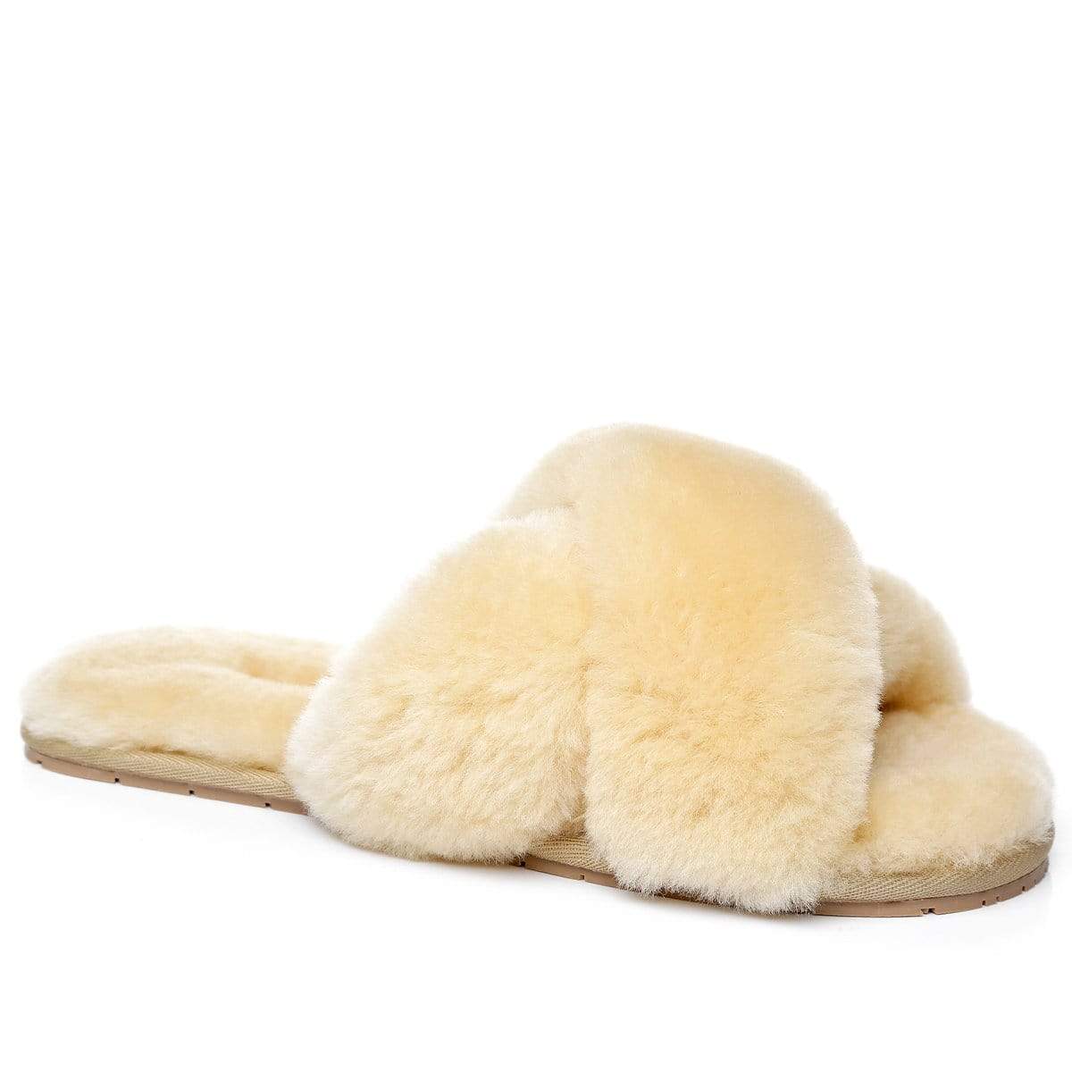 Premium Cross Fluff UGG Slides - Image 24