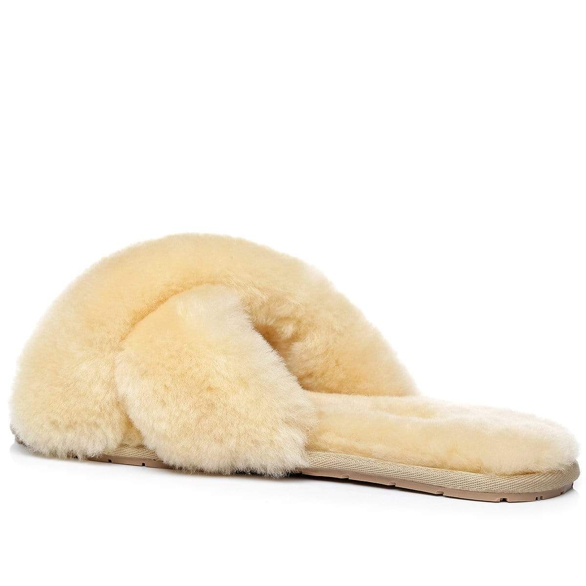 Premium Cross Fluff UGG Slides - Image 25