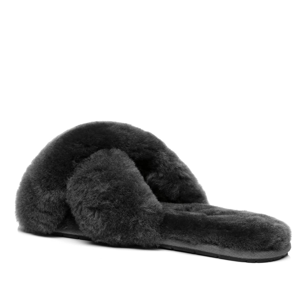 Premium Cross Fluff UGG Slides - Image 3