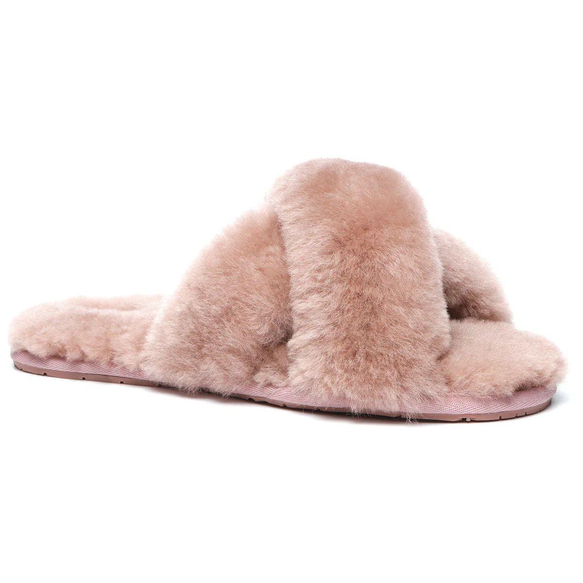 Premium Cross Fluff UGG Slides - Image 30