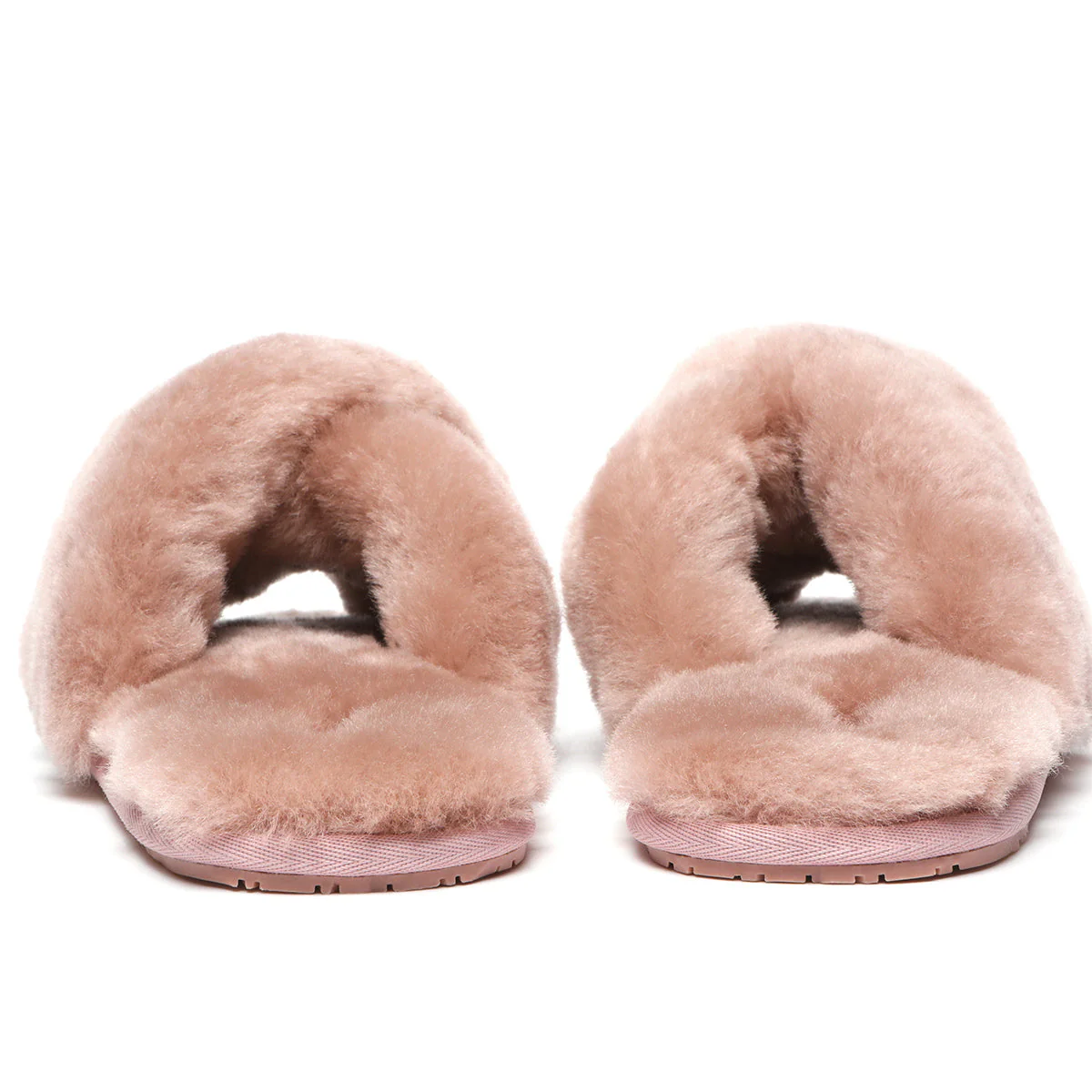 Premium Cross Fluff UGG Slides - Image 33