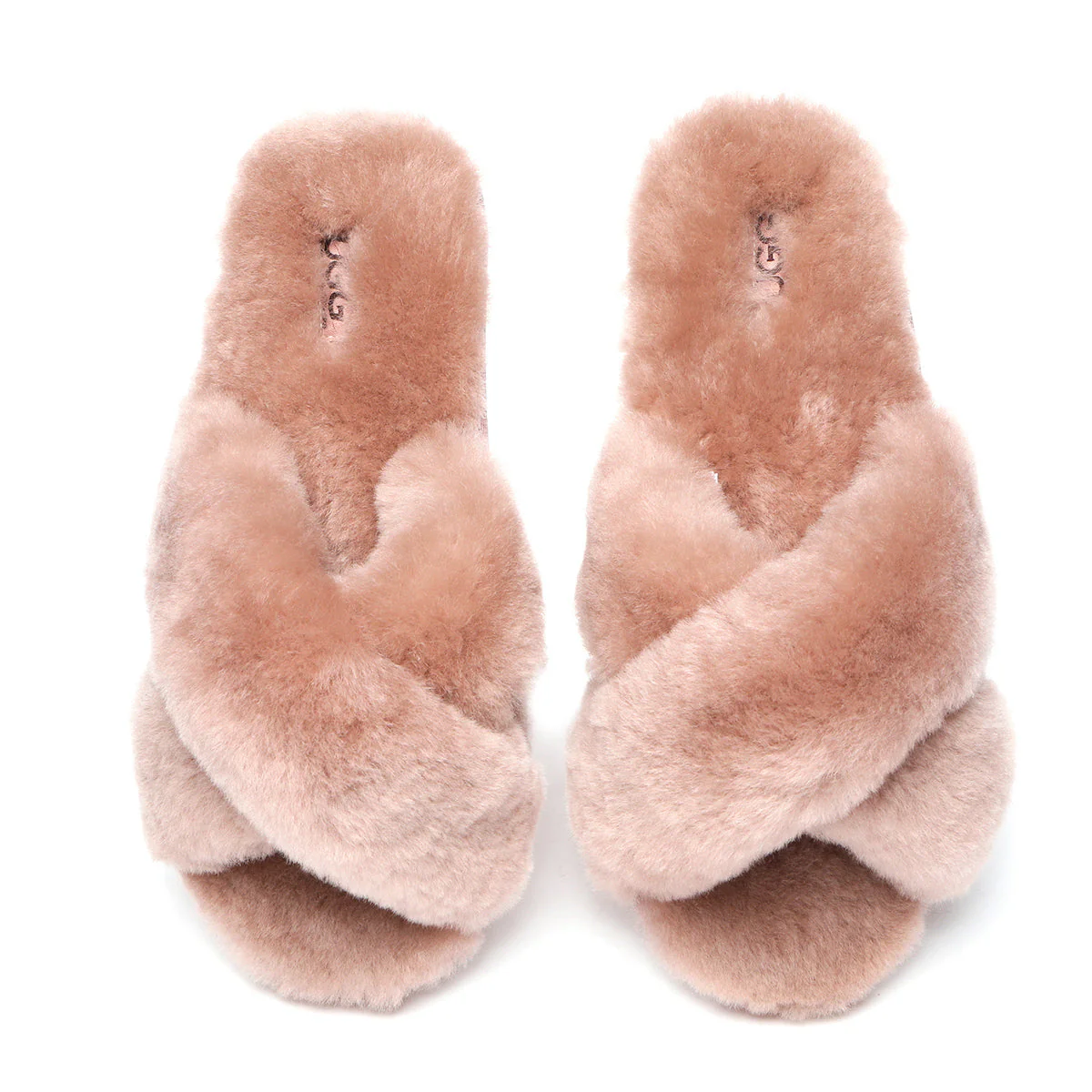 Premium Cross Fluff UGG Slides - Image 36