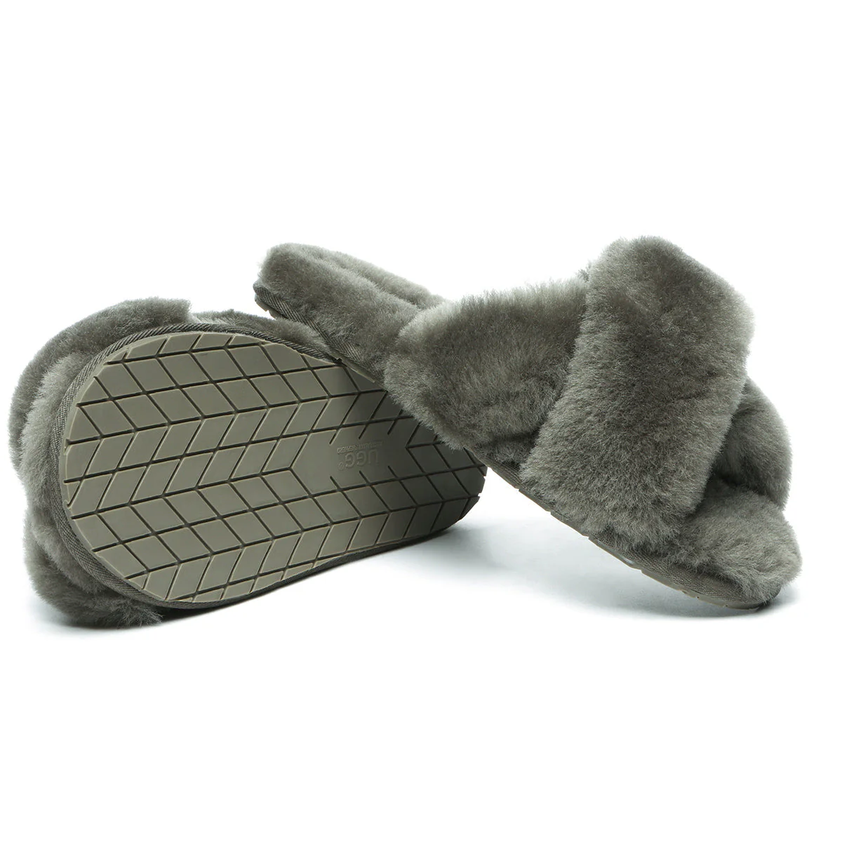 Premium Cross Fluff UGG Slides - Image 42