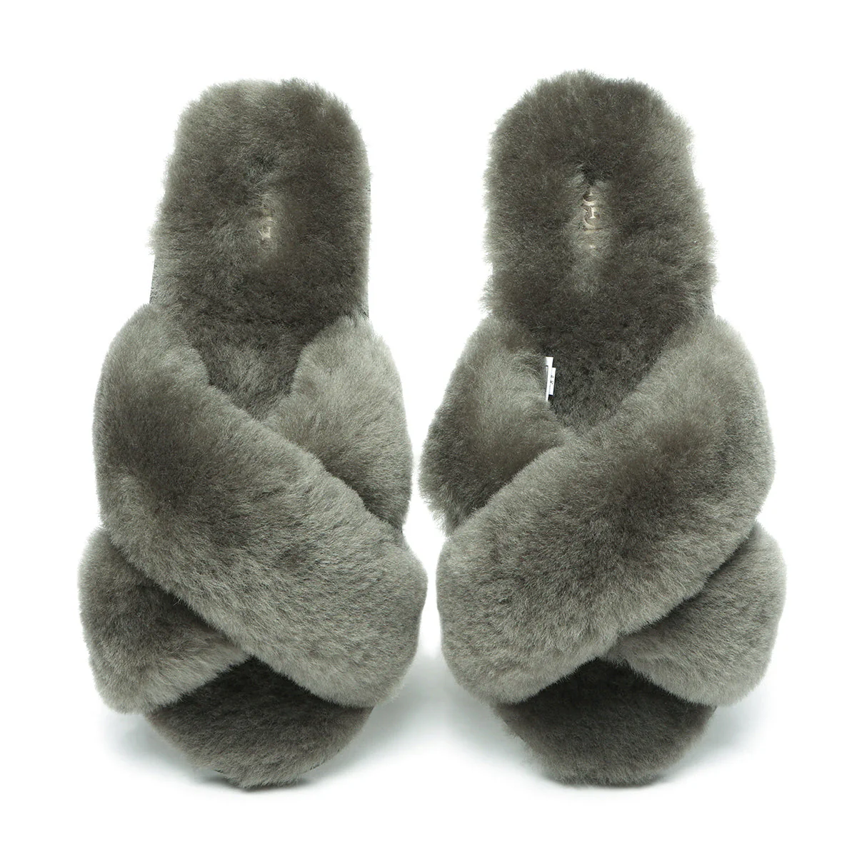 Premium Cross Fluff UGG Slides - Image 45