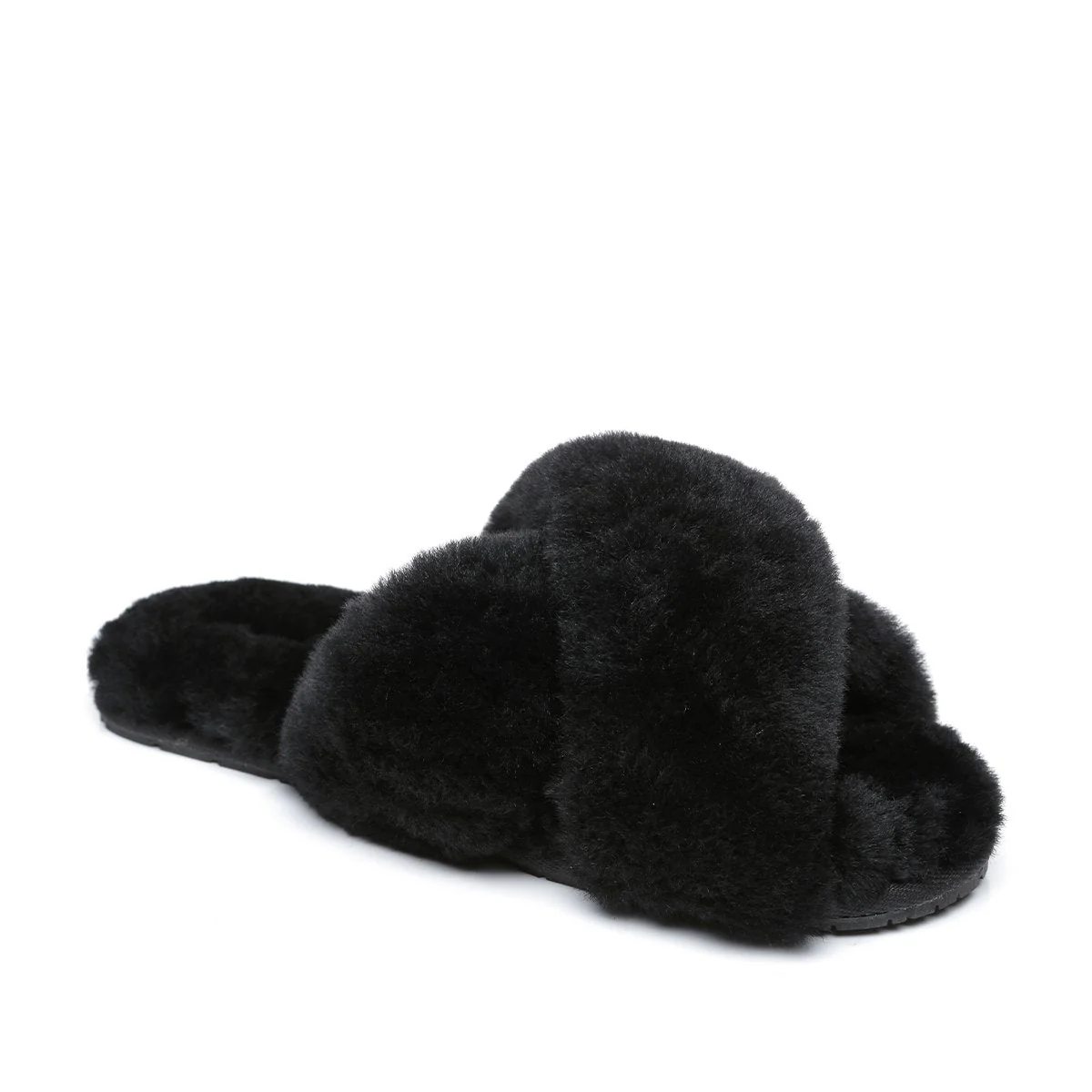 Premium Cross Fluff UGG Slides - Image 9
