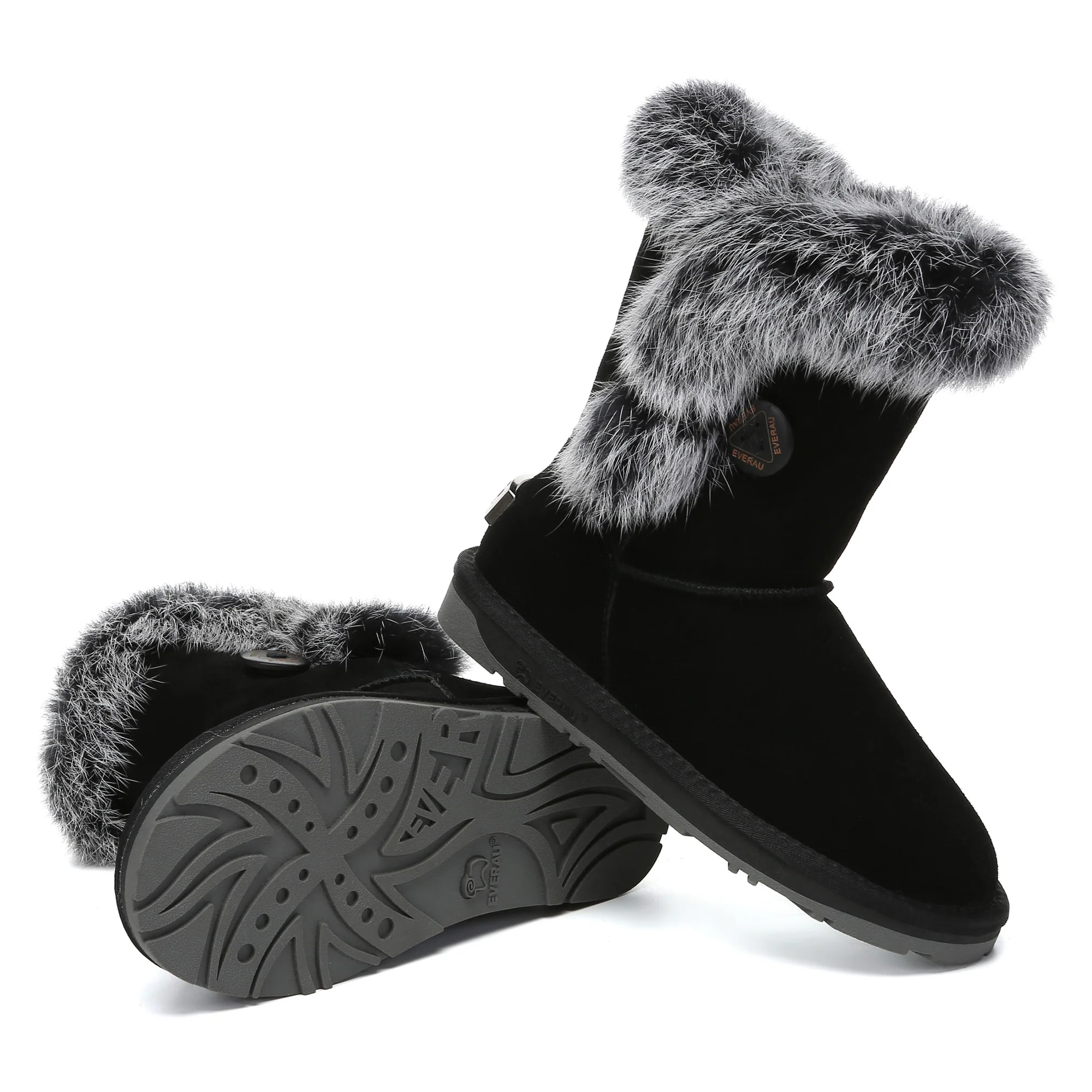 Premium Foxy Button Fur UGG Boots - Image 10