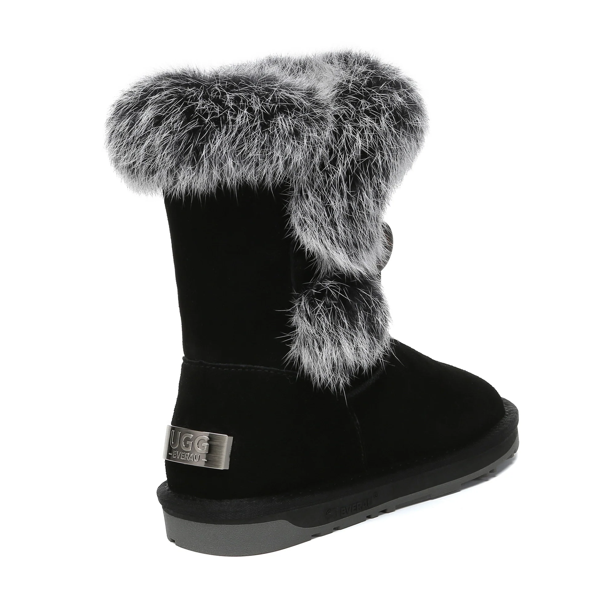 Premium Foxy Button Fur UGG Boots - Image 7