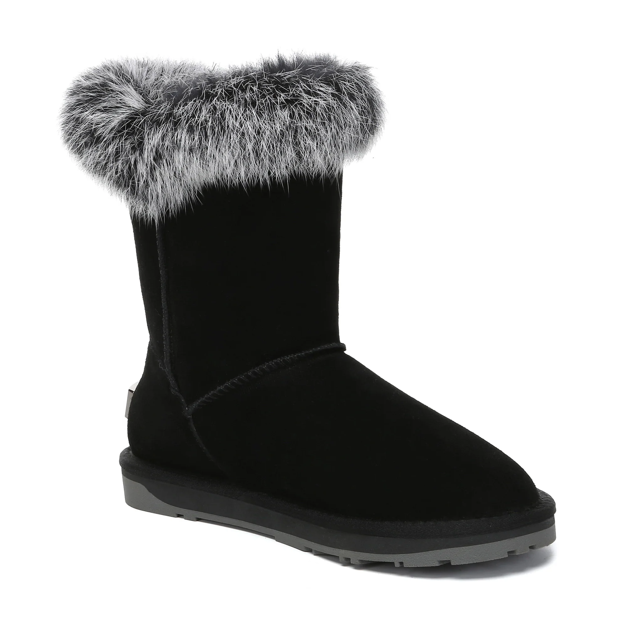 Premium Foxy Button Fur UGG Boots - Image 8