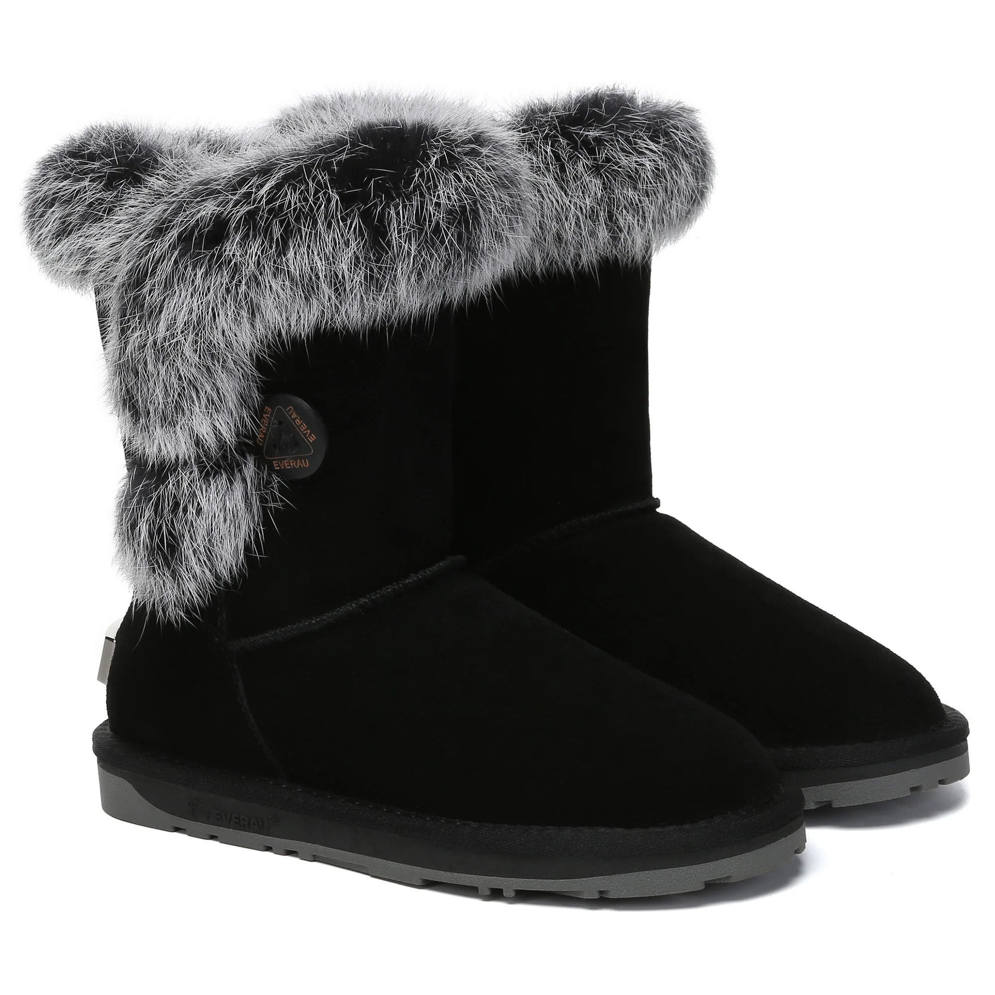 Premium Foxy Button Fur UGG Boots - Image 9
