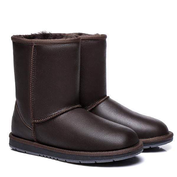 Premium Short Napa Leather UGG Boots - Image 10