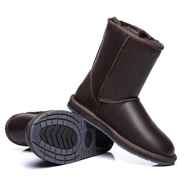 Premium Short Napa Leather UGG Boots - Image 13