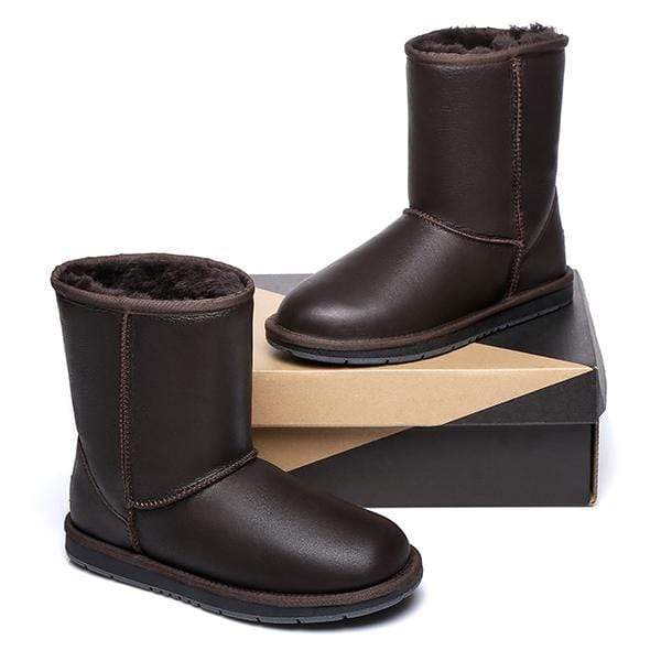 Premium Short Napa Leather UGG Boots - Image 14