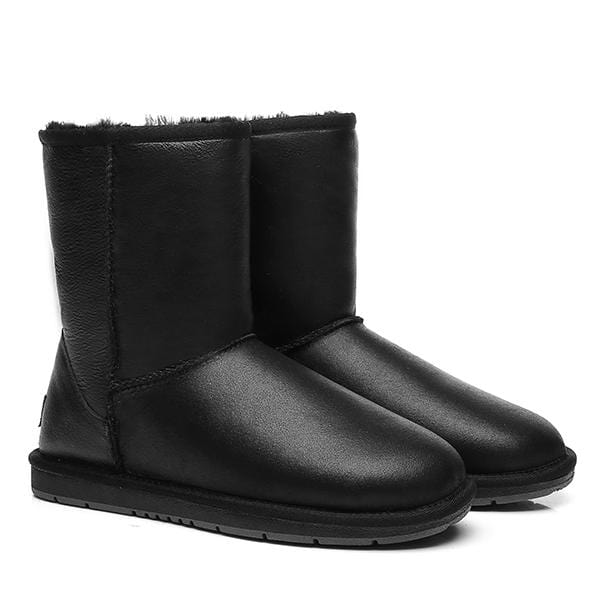 Premium Short Napa Leather UGG Boots - Image 3