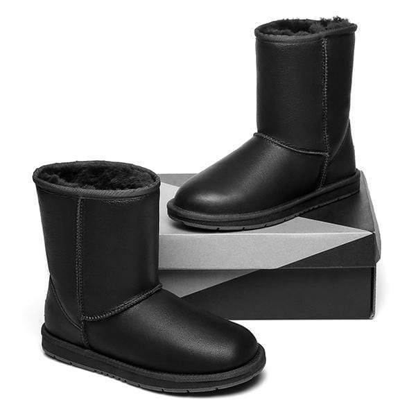 Premium Short Napa Leather UGG Boots - Image 7