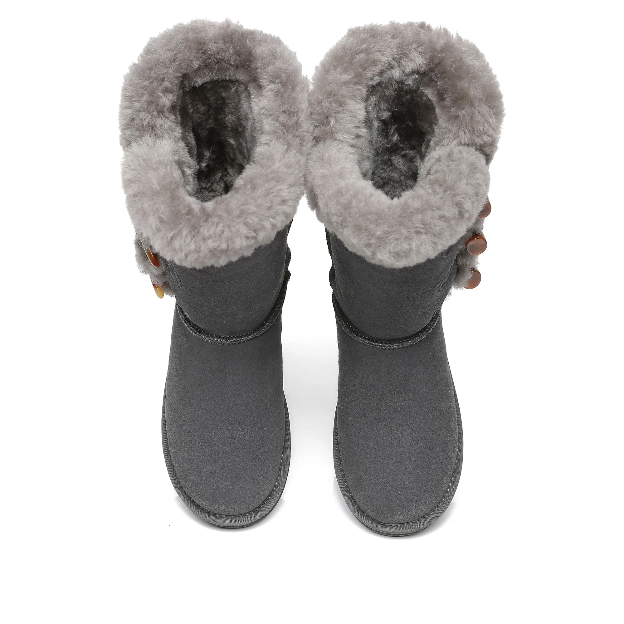 Tall 3-Buttons Toggle UGG Boots - Image 10