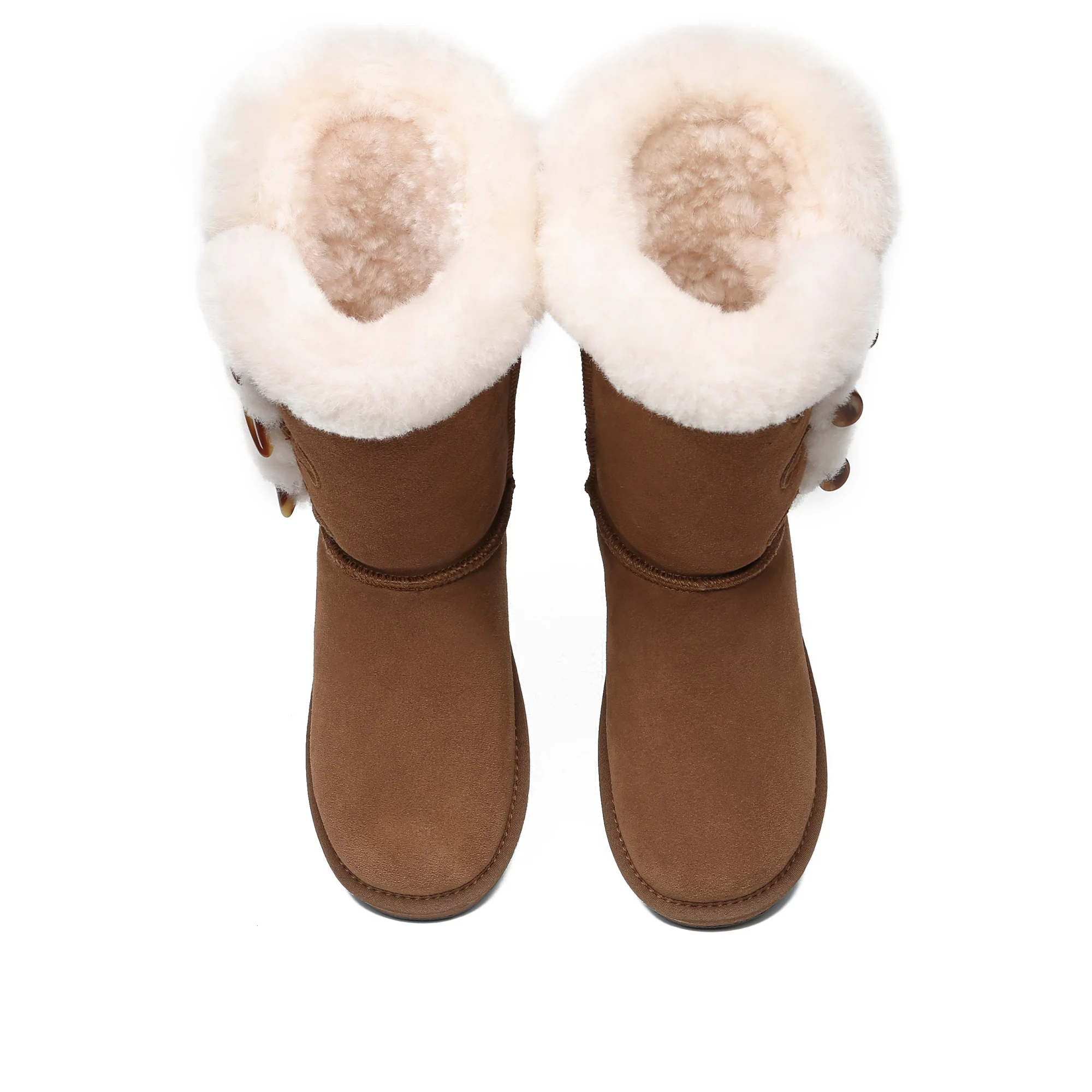 Tall 3-Buttons Toggle UGG Boots - Image 5