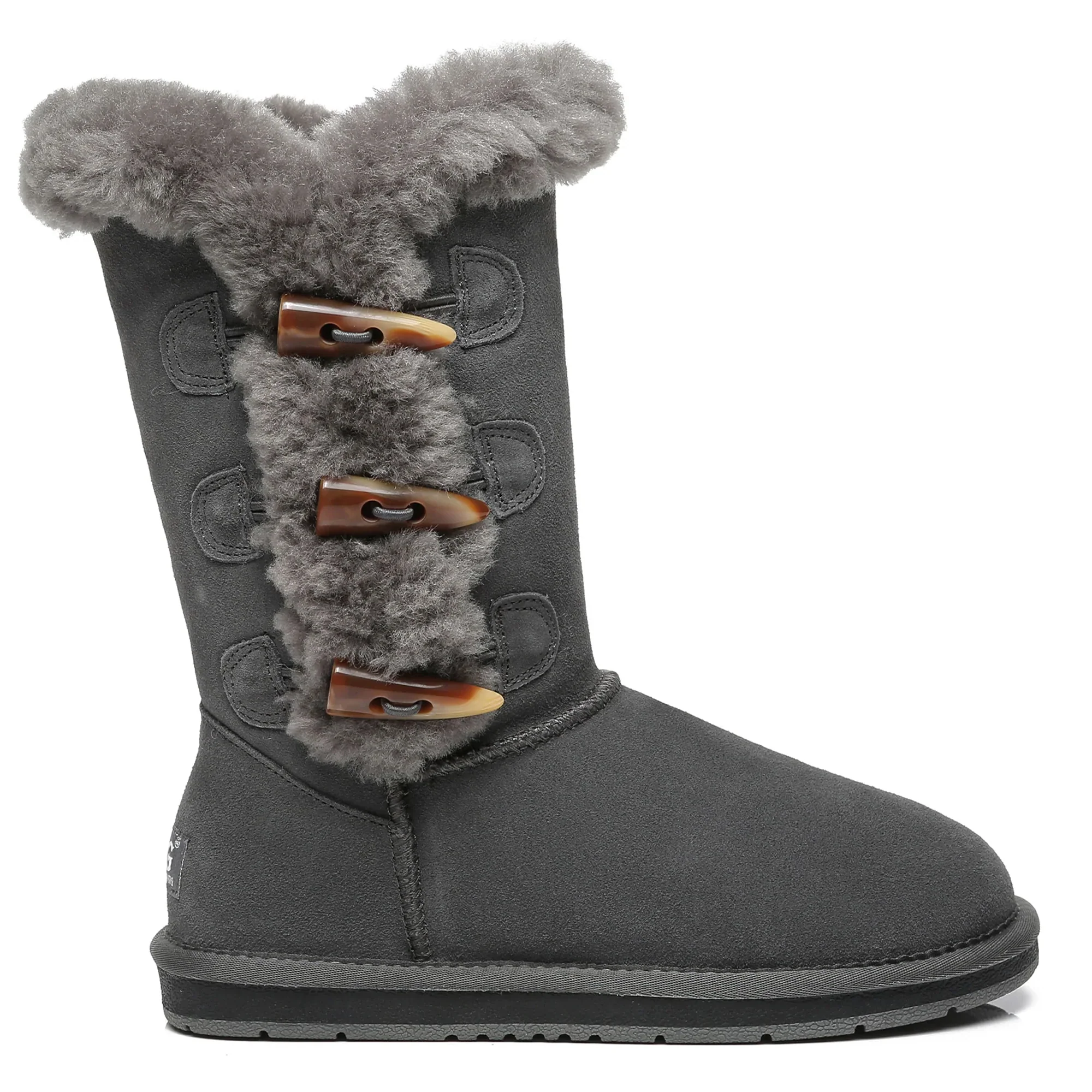 Tall 3-Buttons Toggle UGG Boots - Image 7