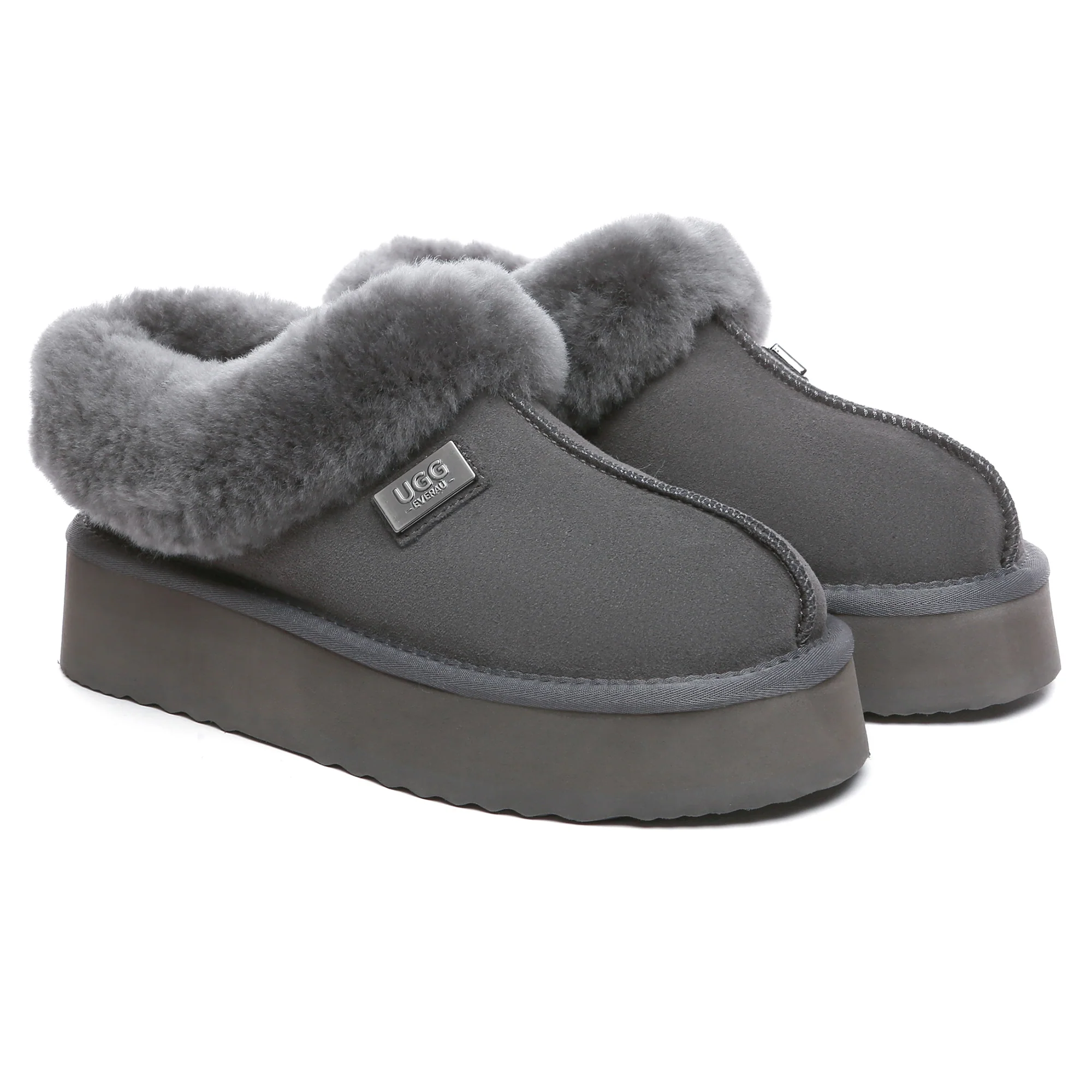 UGG Platform Ankle Slippers - Image 14