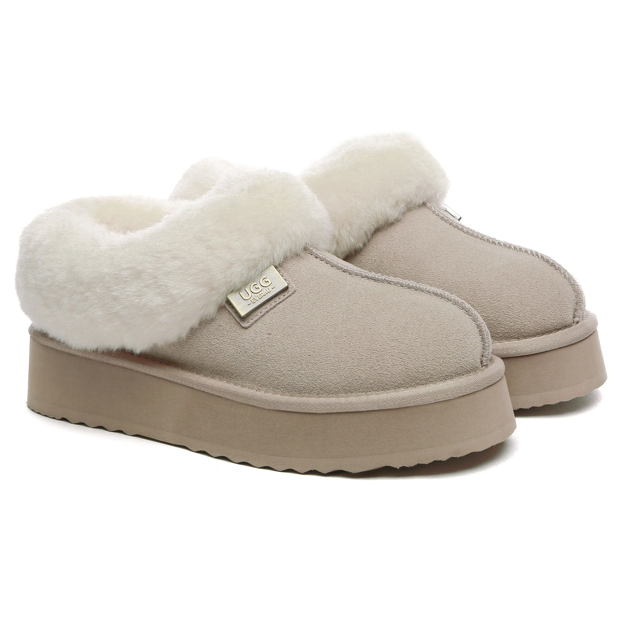 UGG Platform Ankle Slippers - Image 9