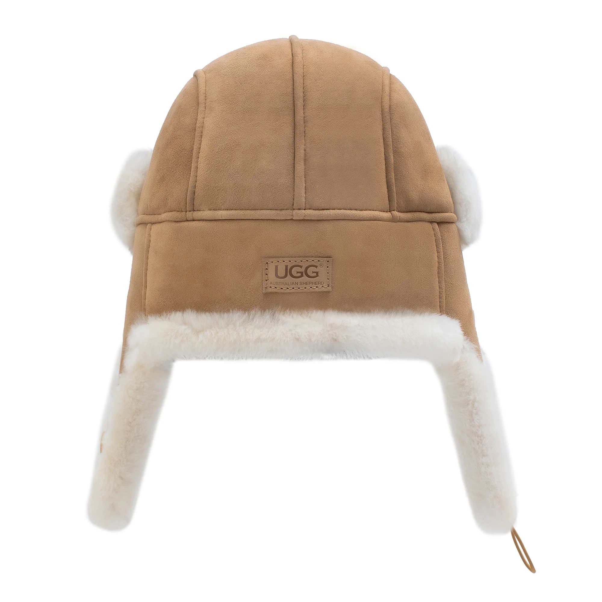 UGG Sheepskin Adjustable Aviator Hat - Image 4