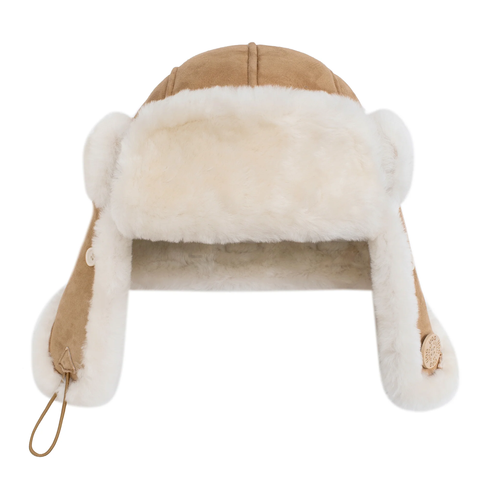 UGG Sheepskin Adjustable Aviator Hat - Image 5