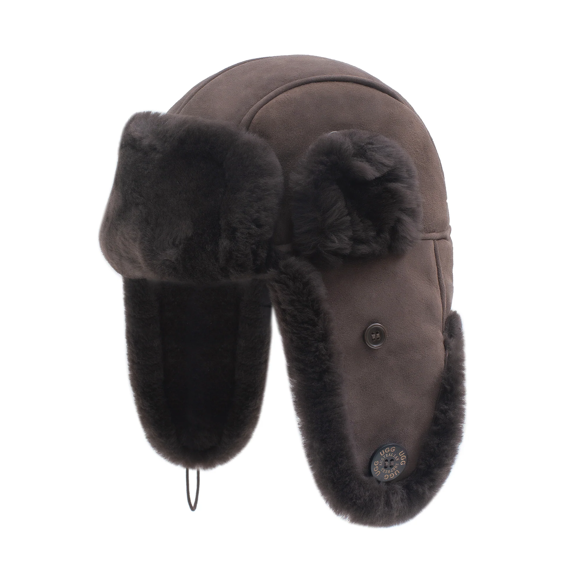UGG Sheepskin Adjustable Aviator Hat - Image 7