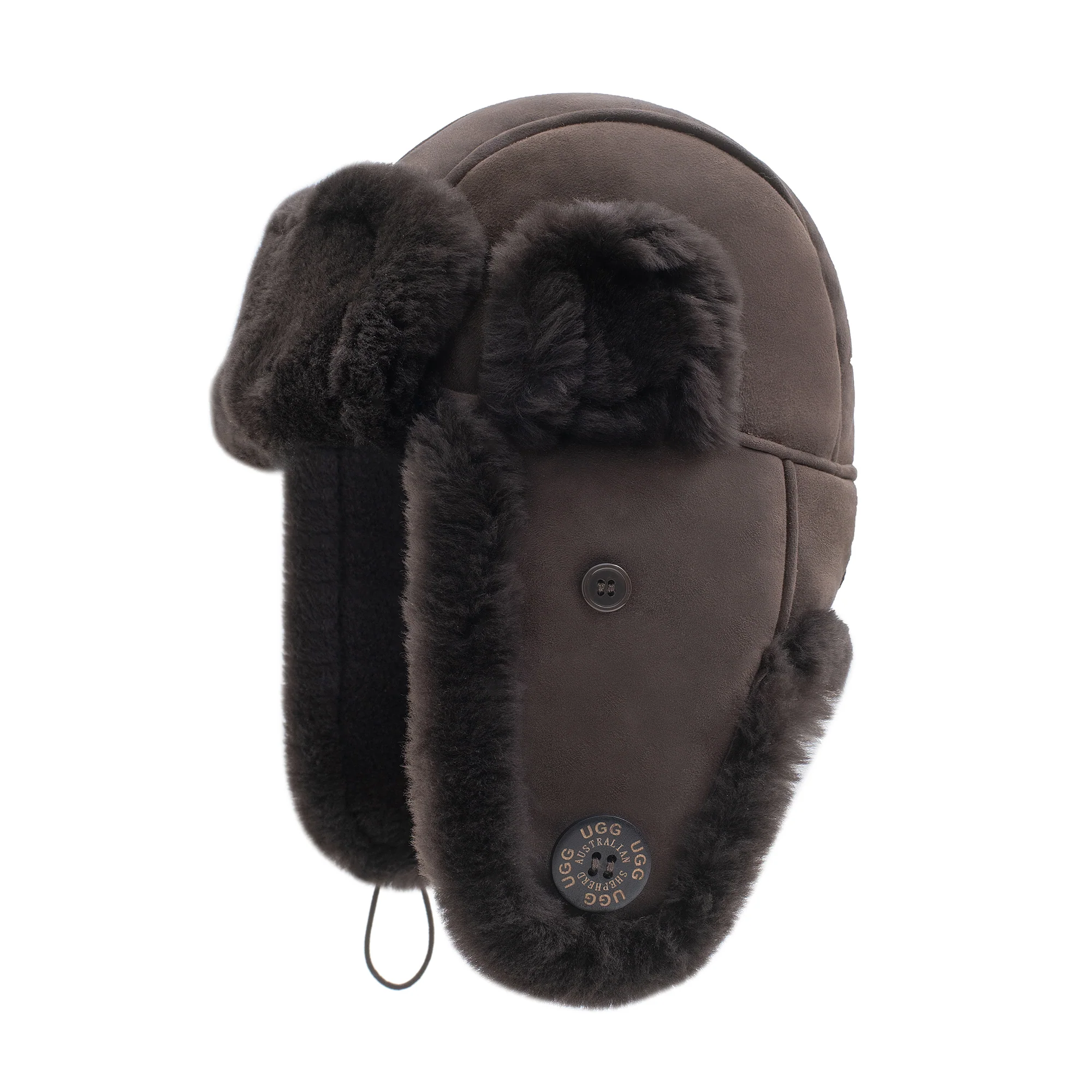 UGG Sheepskin Adjustable Aviator Hat - Image 8