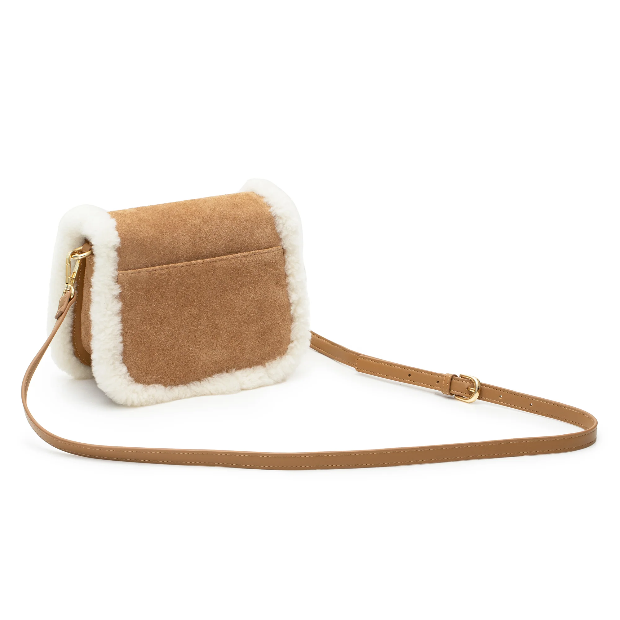 UGG Sheepskin Wool Messenger Bag - Image 5