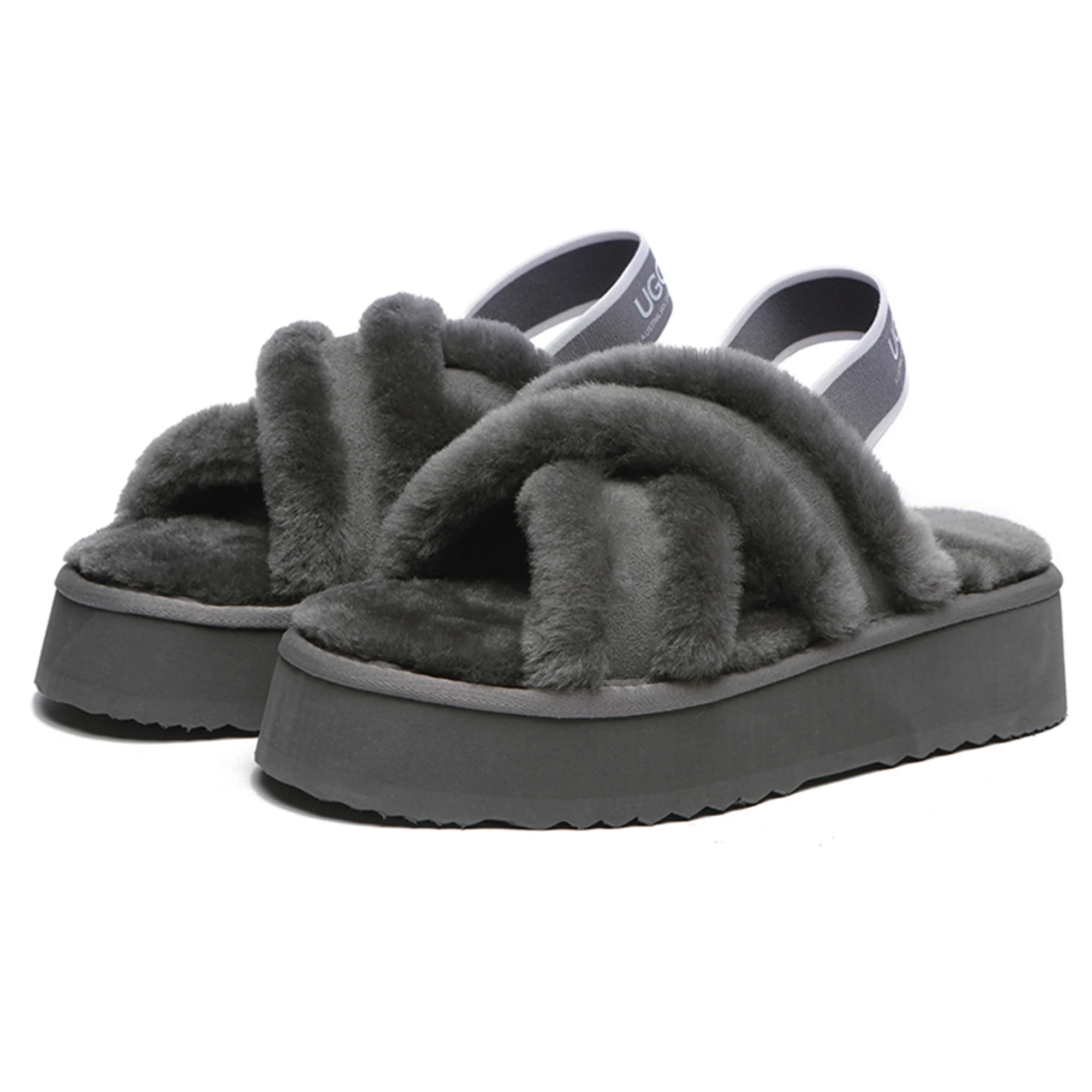 UGG Women Platform Cross Slides - Image 19