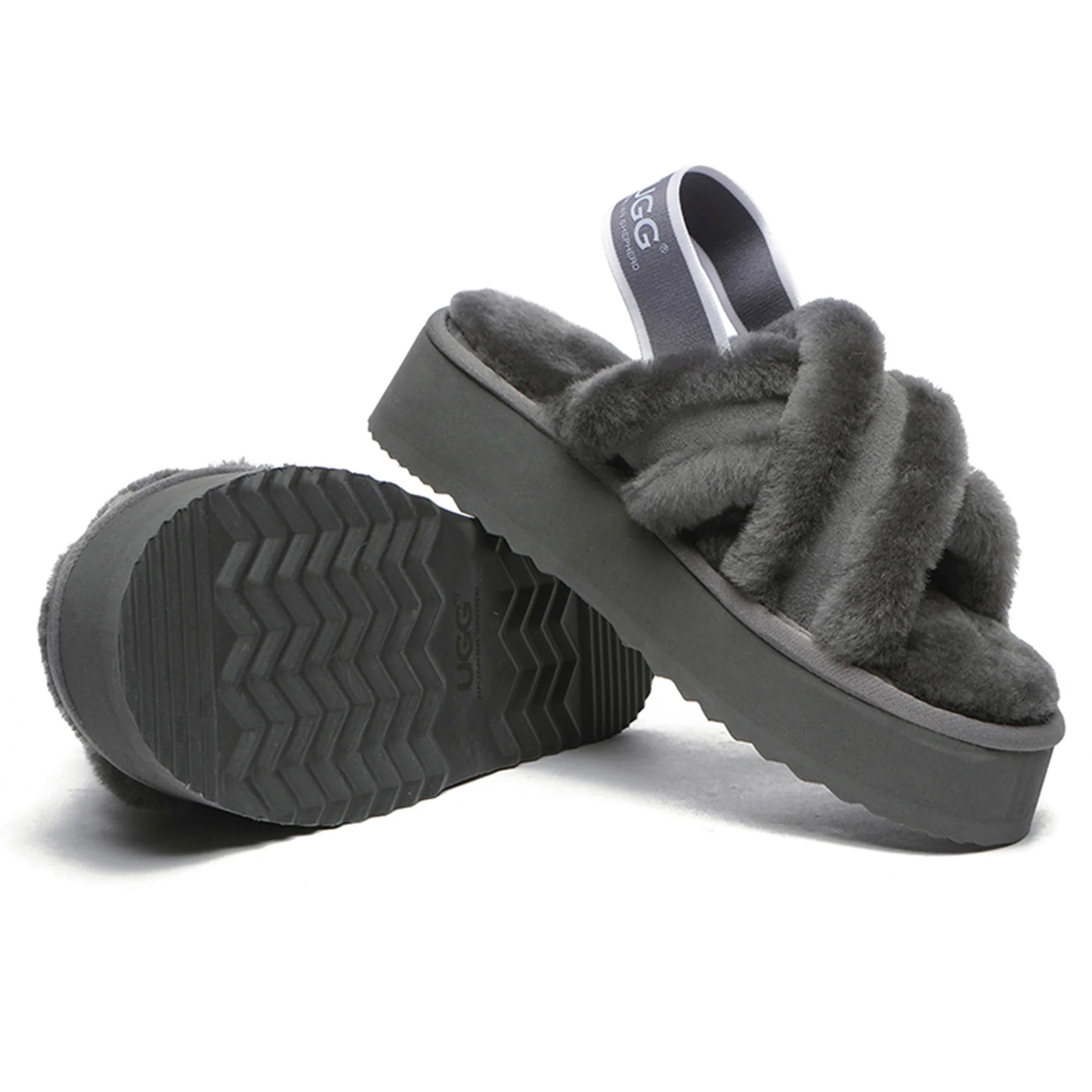 UGG Women Platform Cross Slides - Image 20