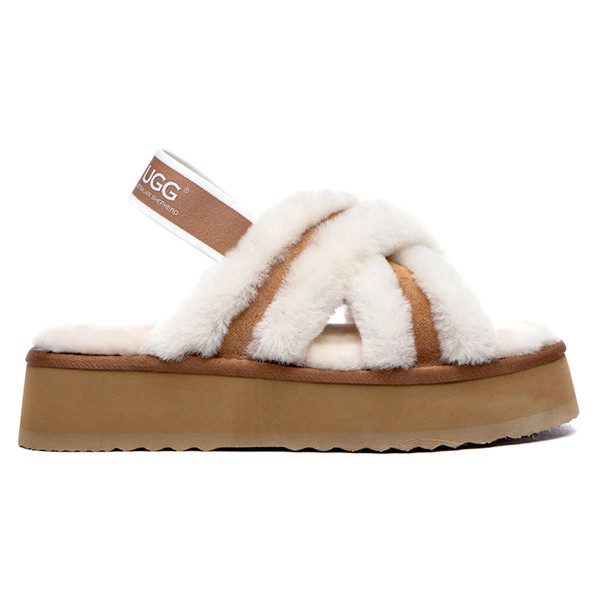 UGG Women Platform Cross Slides - Image 6