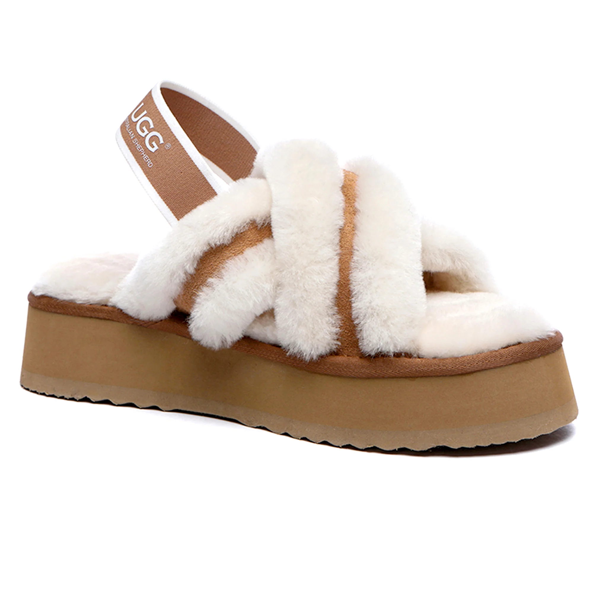 UGG Women Platform Cross Slides - Image 7