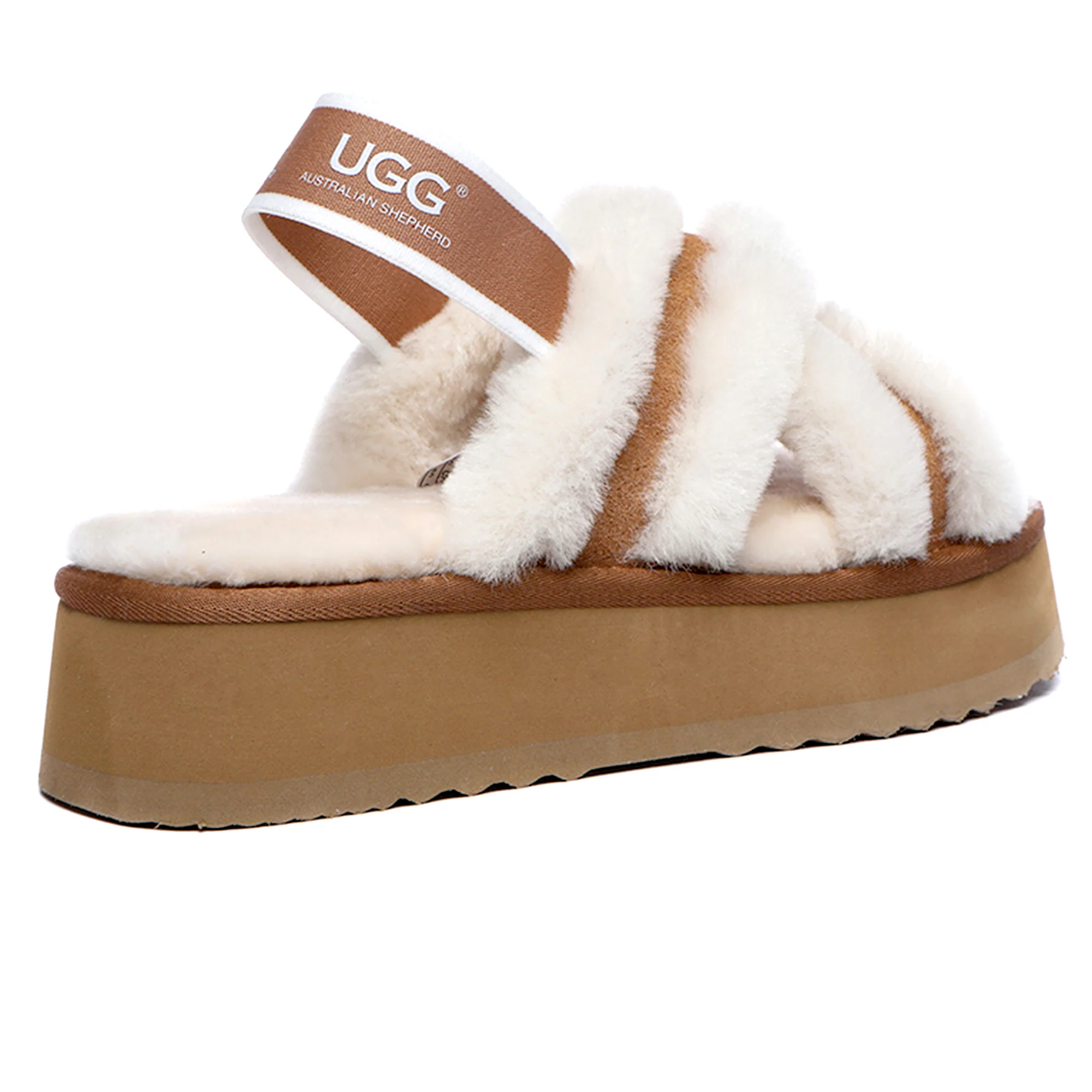UGG Women Platform Cross Slides - Image 8