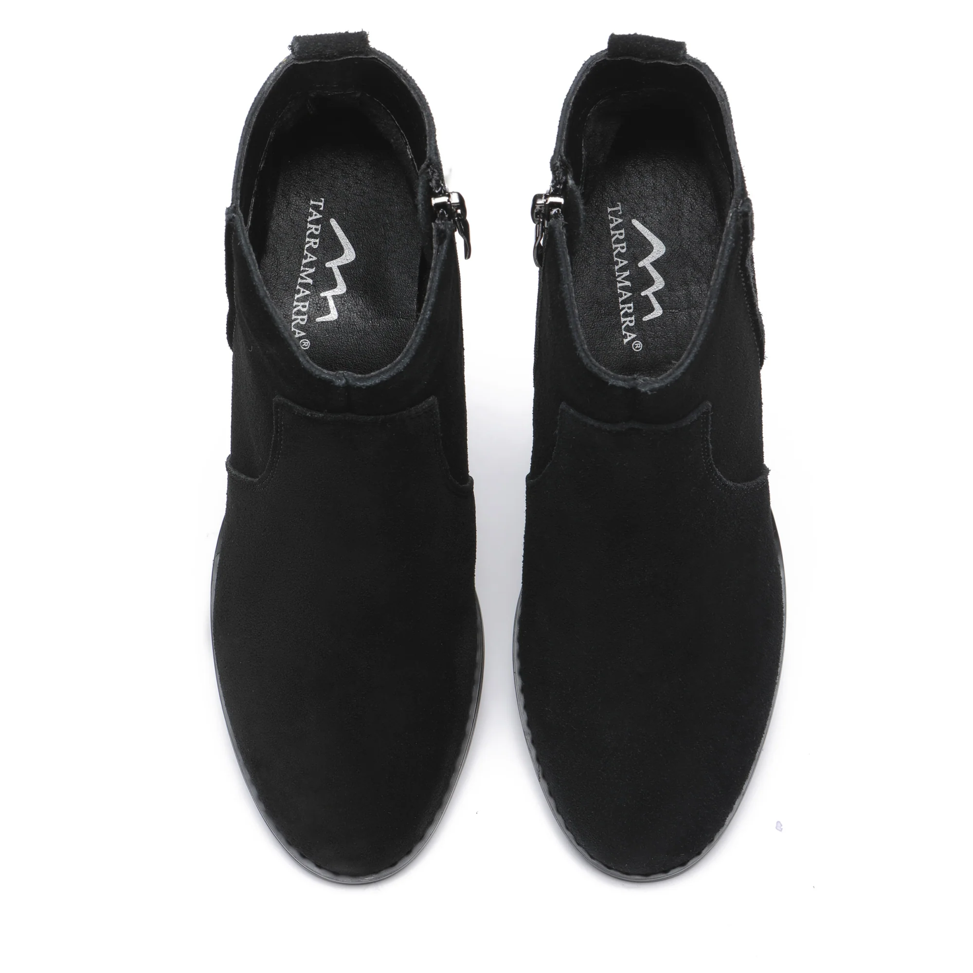 Vera Suede Ankle Zipper Boots - Image 11