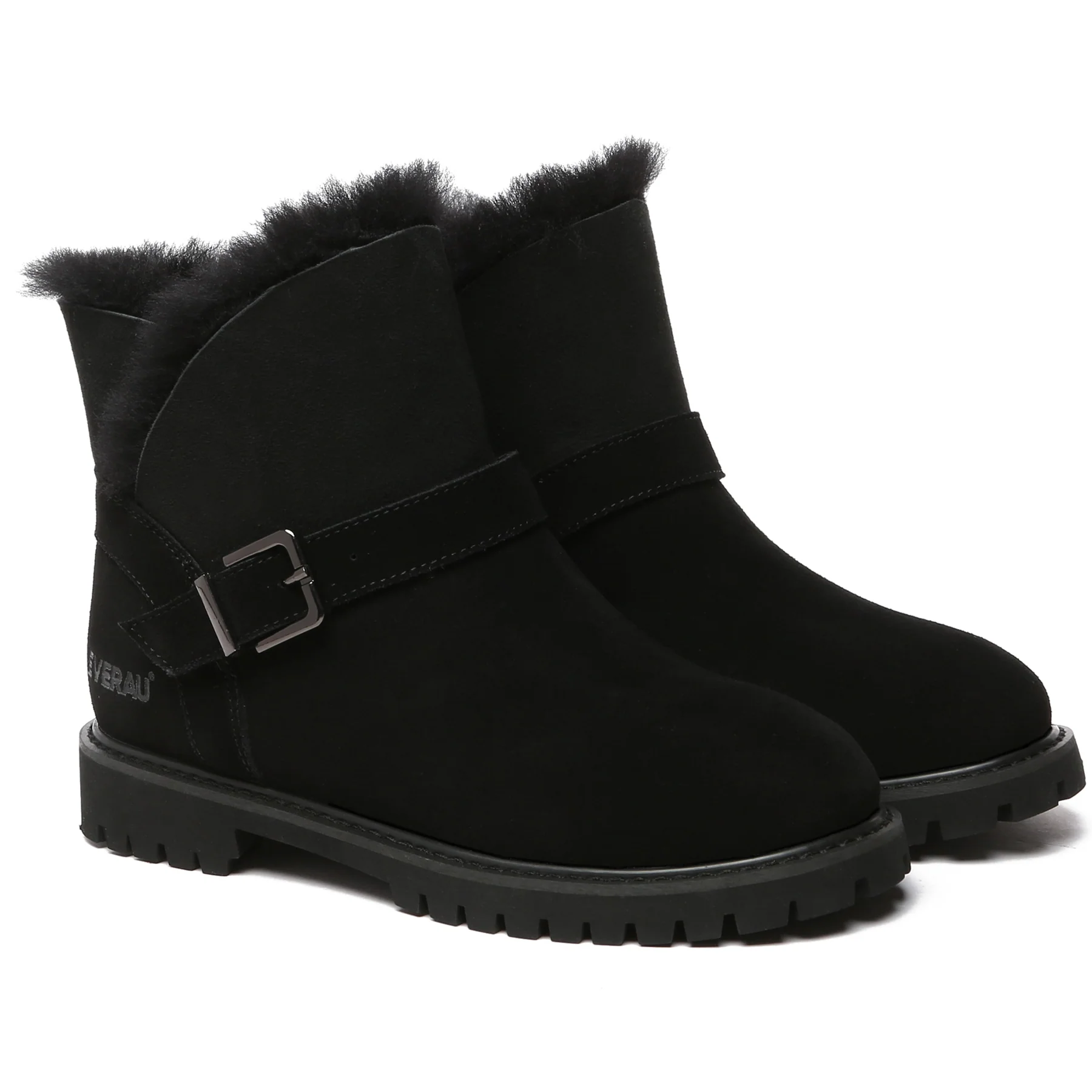 Women Buckle Mini UGG Boots - Image 10