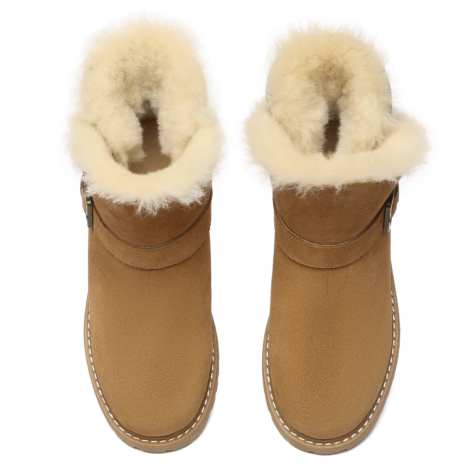 Women Buckle Mini UGG Boots - Image 5