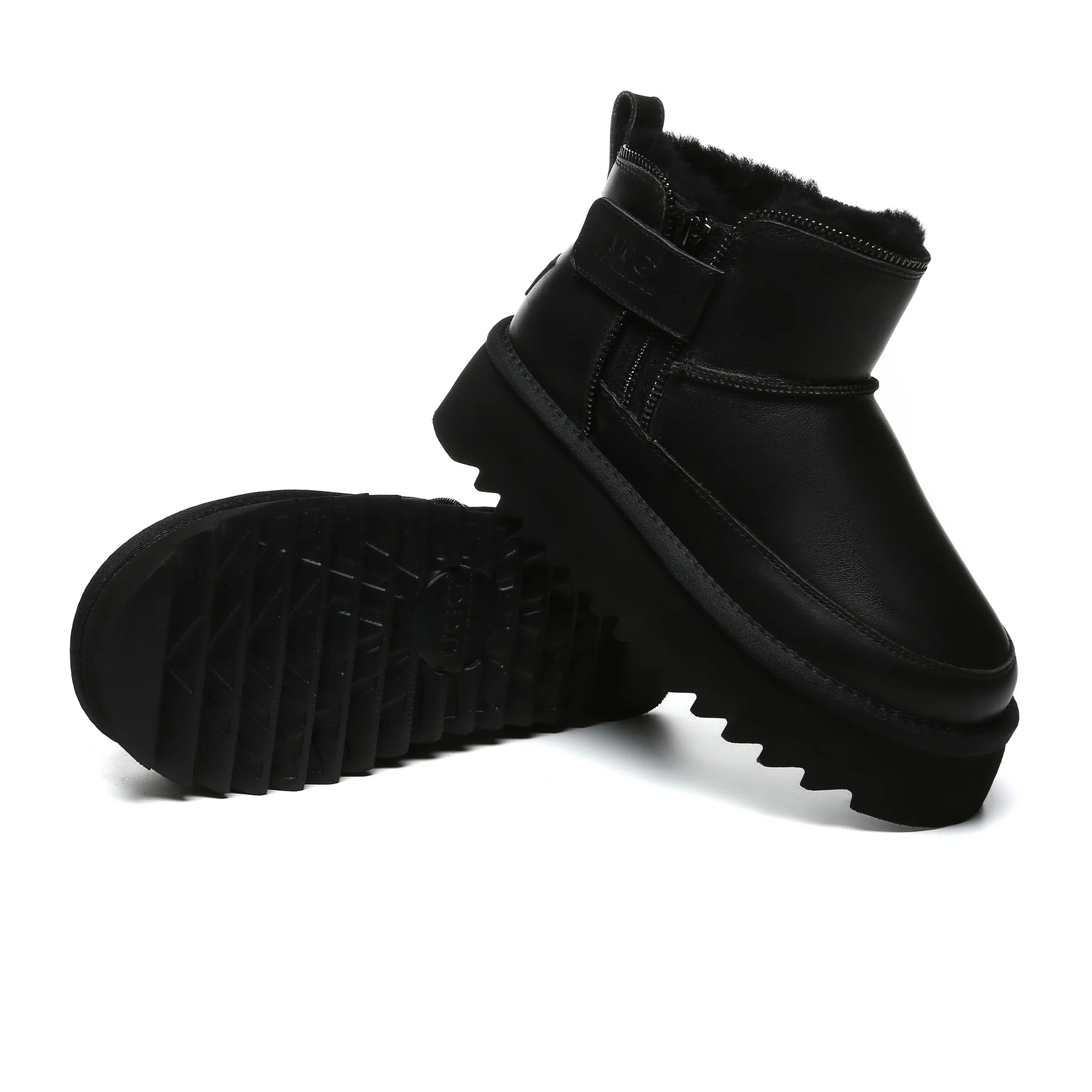 Zipper Ankle UGG Platform Boots - Image 10